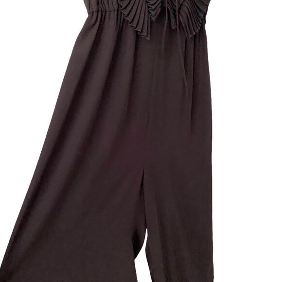 Delfi Collective Black Bonnie Lace-Up Ruffle Jumpsuit - Picture 13 of 16